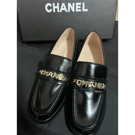 chanel ローファー|Chanel platform loafers.